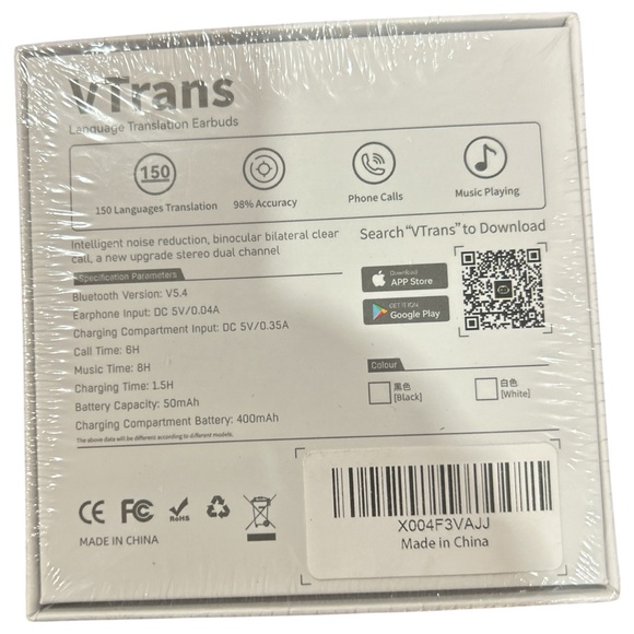 VTrans Al Language Translator Earbuds - Picture 3 of 3